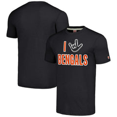 Cincinnati Bengals Homage Unisex The NFL ASL Collection by Love Sign Tri-Blend T-Shirt - Charcoal T-shirts