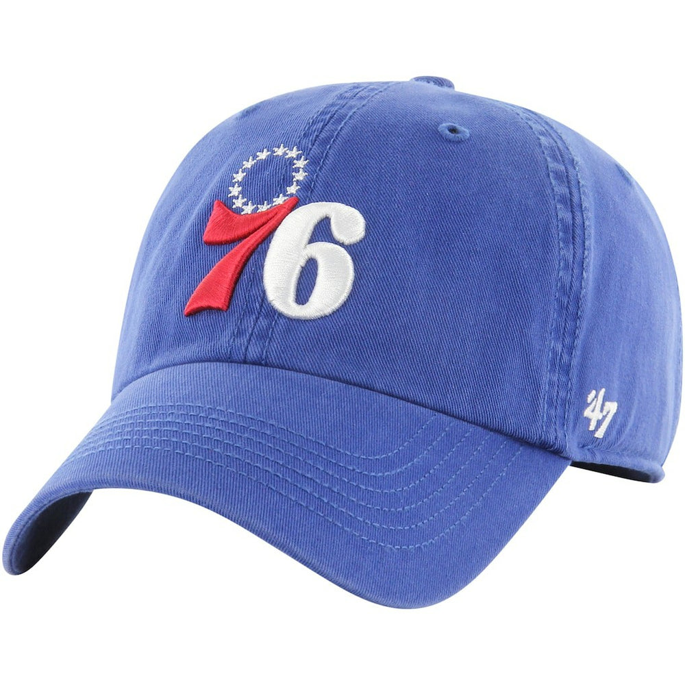 Philadelphia 76ers '47 Alternate Logo Classic Franchise Fitted Hat Royal - 47 brand