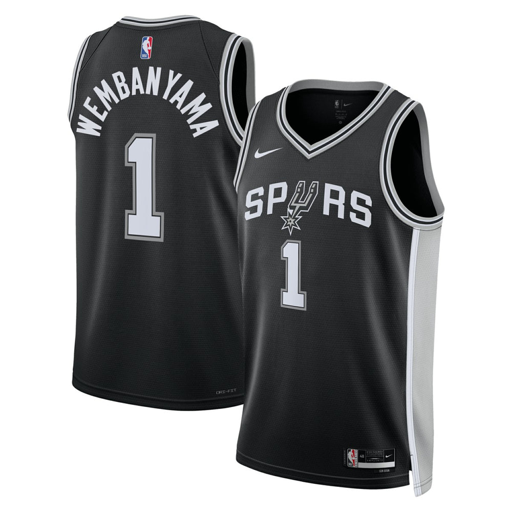 Victor Wembanyama San Antonio Spurs Unisex 2023 NBA Draft First Round Pick Swingman Jersey Icon Edition Black - Nike