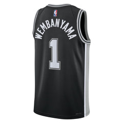 Victor Wembanyama San Antonio Spurs Unisex 2023 NBA Draft First Round Pick Swingman Jersey Icon Edition Black - Nike