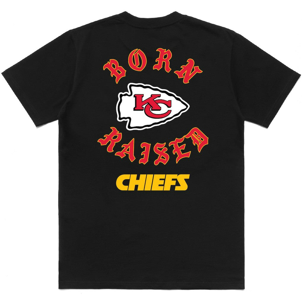 Kansas City Chiefs Born x Raised Unisex T-Shirt - Black T-shirts