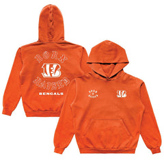 Cincinnati Bengals Born x Raised Unisex Pullover Hoodie - Orange Hoodies