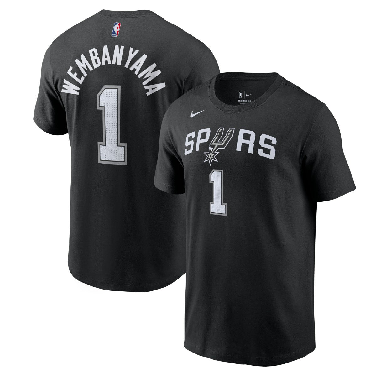 Victor Wembanyama San Antonio Spurs Icon 2022/23 Name & Number T-Shirt Black - Nike