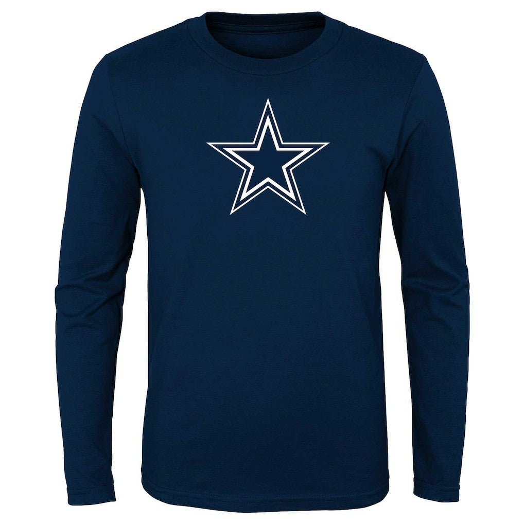 Dallas Cowboys Preschool Primary Logo Long Sleeve T-Shirt - Navy T-shirts