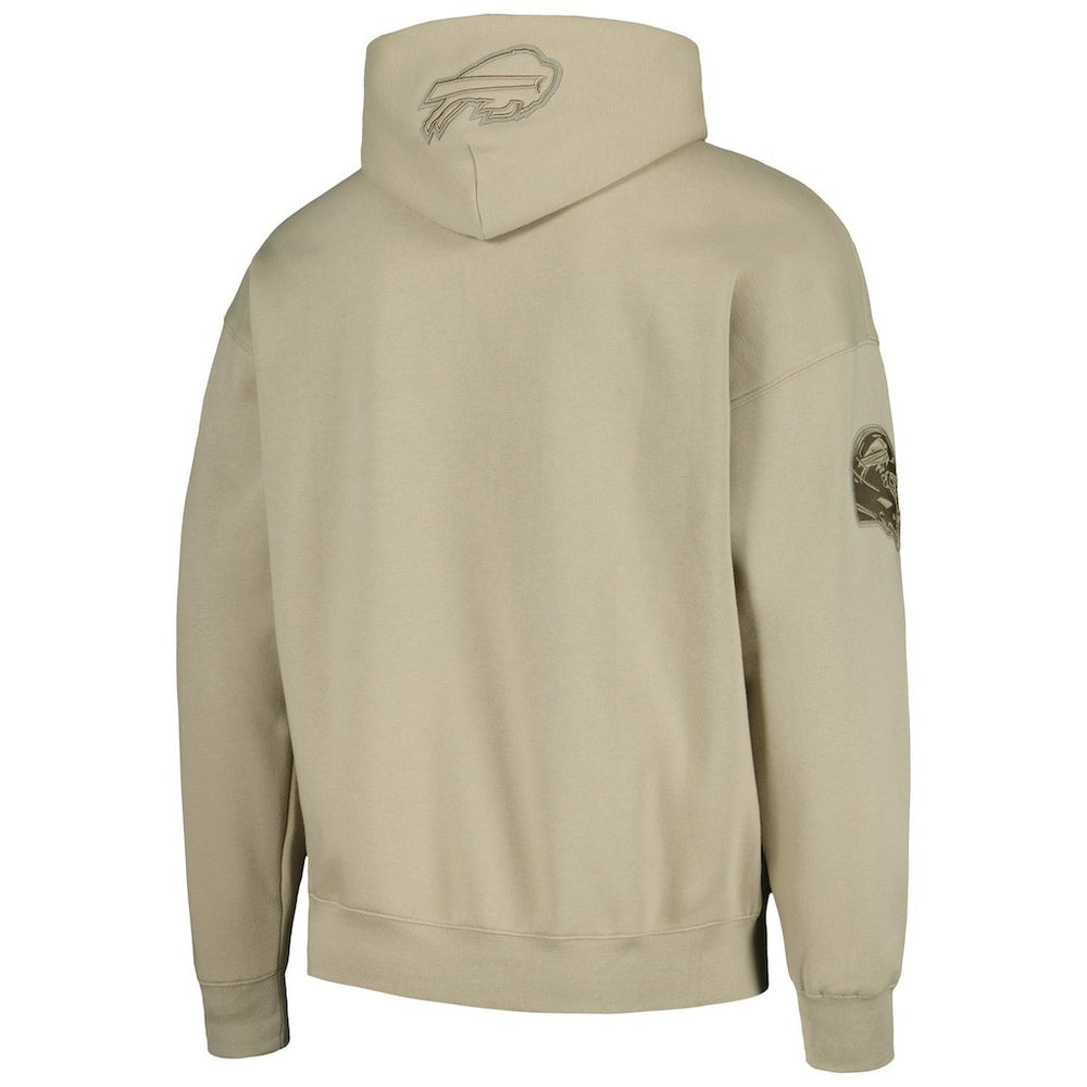 Josh Allen Buffalo Bills Pro Standard Player Name & Number Pullover Hoodie - Tan Hoodies