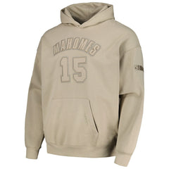 Kansas City Chiefs Pro Standard Player Name & Number Pullover Hoodie - Tan Hoodies