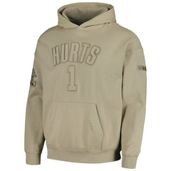 Jalen Hurts Philadelphia Eagles Pro Standard Player Name & Number Pullover Hoodie - Tan Hoodies