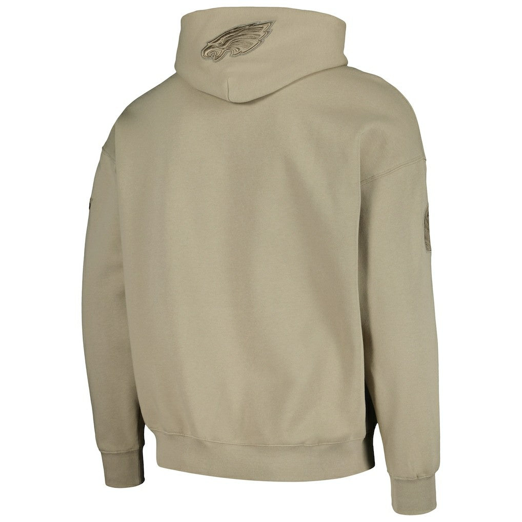 Jalen Hurts Philadelphia Eagles Pro Standard Player Name & Number Pullover Hoodie - Tan Hoodies