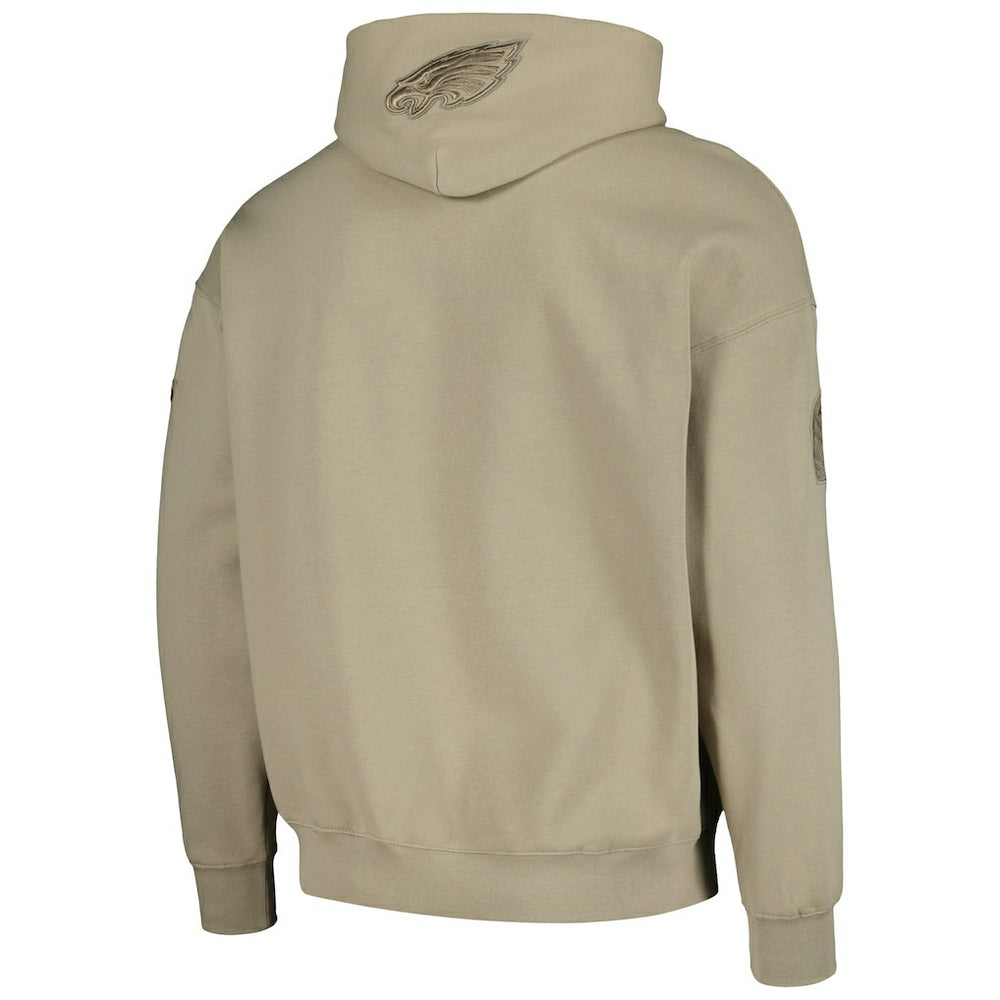 Jalen Hurts Philadelphia Eagles Pro Standard Player Name & Number Pullover Hoodie - Tan Hoodies