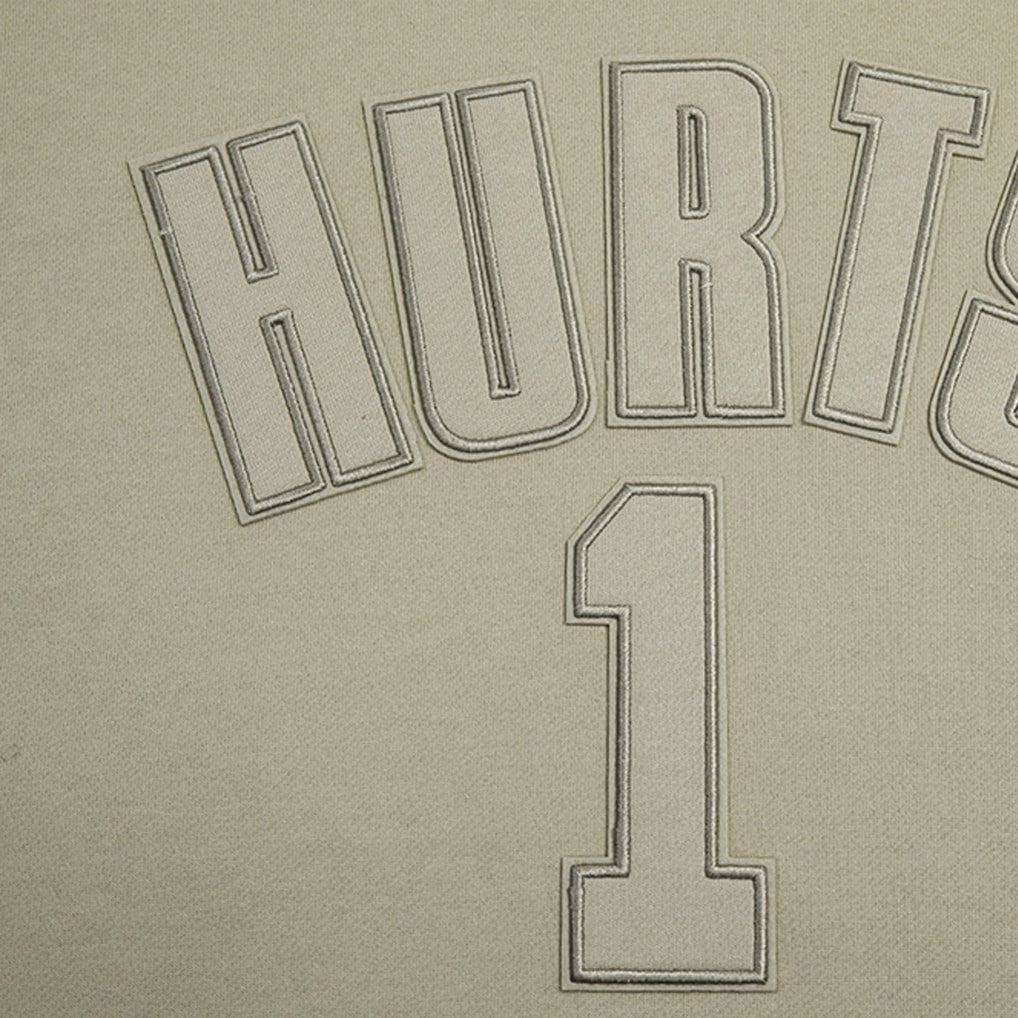 Jalen Hurts Philadelphia Eagles Pro Standard Player Name & Number Pullover Hoodie - Tan Hoodies