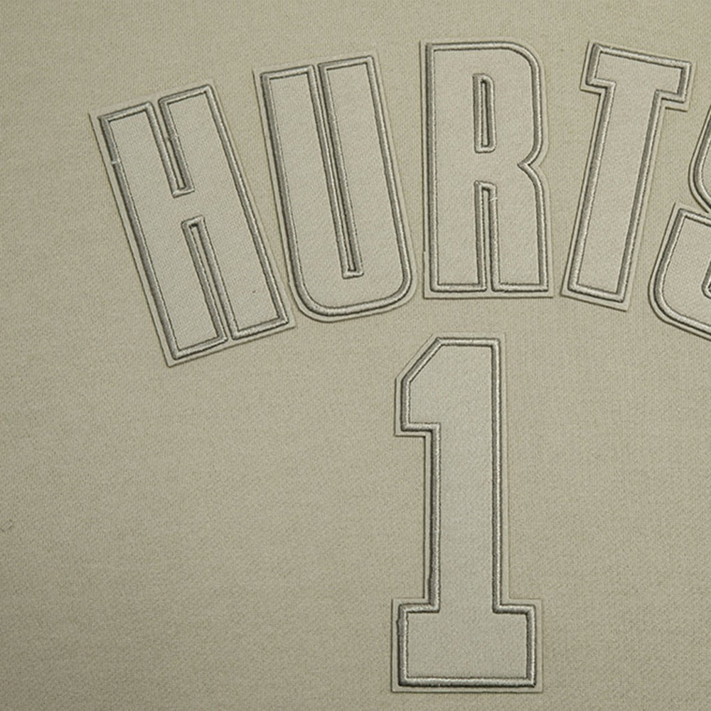 Jalen Hurts Philadelphia Eagles Pro Standard Player Name & Number Pullover Hoodie - Tan Hoodies