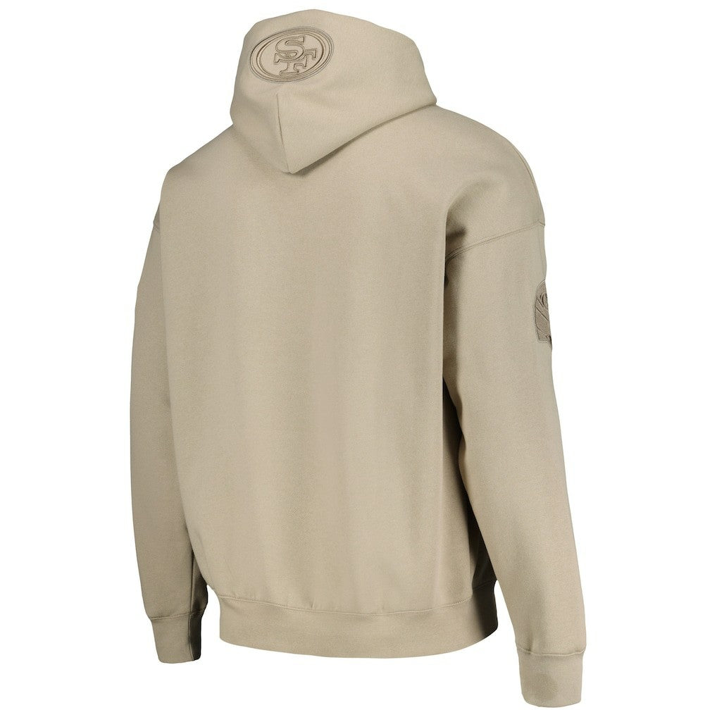 Christian McCaffrey San Francisco 49ers Pro Standard Player Name & Number Pullover Hoodie - Tan Hoodies