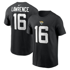 Trevor Lawrence Jacksonville Jaguars Player Name & Number T-Shirt - Black T-shirts
