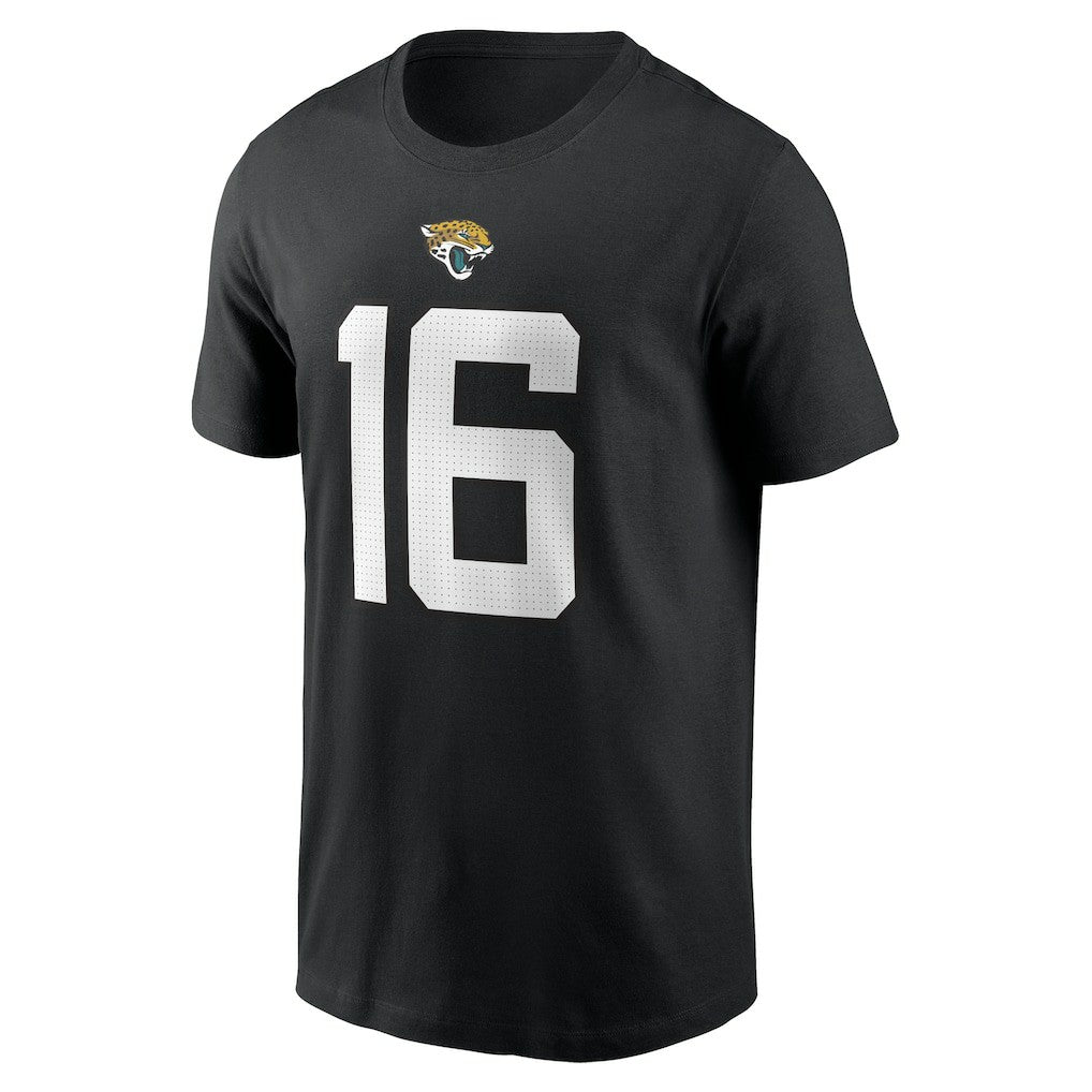 Trevor Lawrence Jacksonville Jaguars Player Name & Number T-Shirt - Black T-shirts