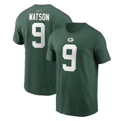 Christian Watson Green Bay Packers Player Name & Number T-Shirt - Green T-shirts