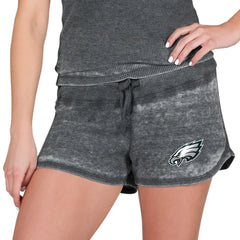 Philadelphia Eagles Concepts Sport Women's Resurgence Waffle Knit Shorts - Charcoal Shorts