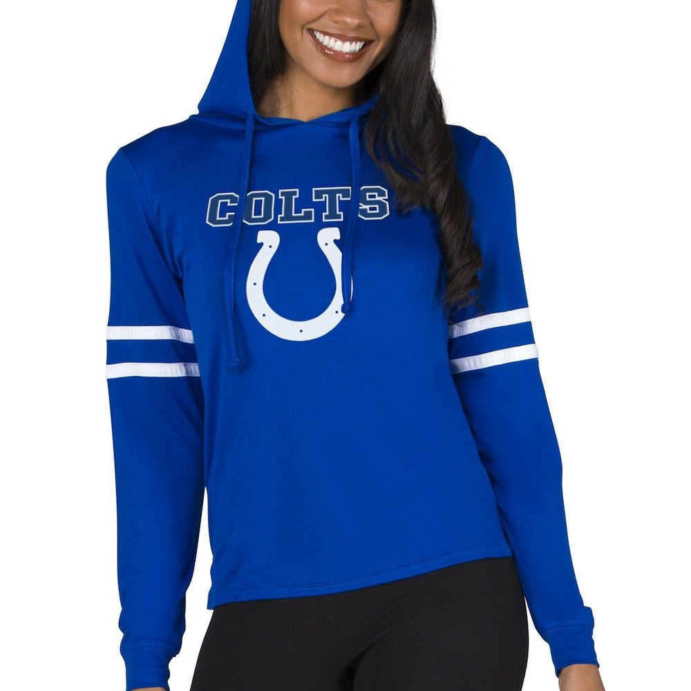 Indianapolis Colts Concepts Sport Women's Marathon Lightweight Lounge Pullover Hoodie - Royal Hoodies