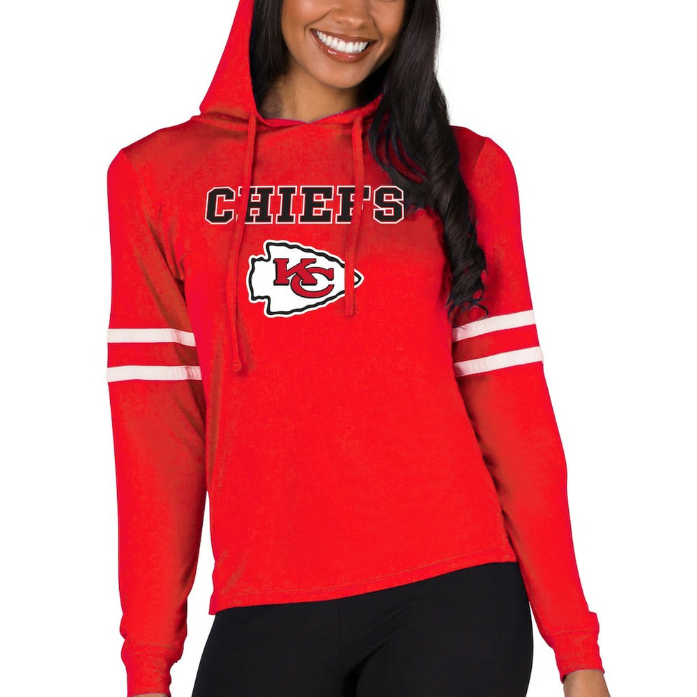Kansas City Chiefs Concepts Sport Women's Marathon Lightweight Lounge Pullover Hoodie - Red Hoodies