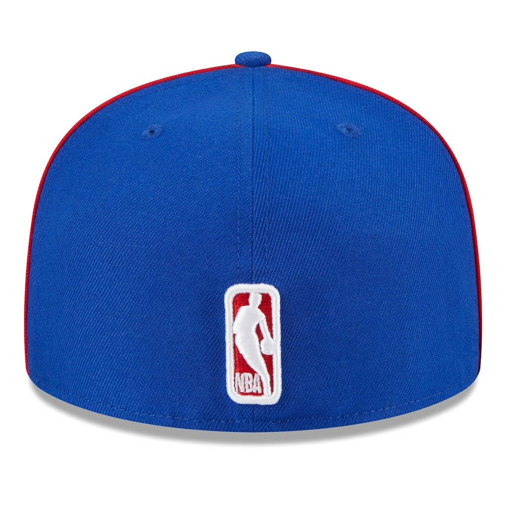Philadelphia 76ers Piped & Flocked 59Fifty Fitted Hat Royal - New Era