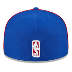 Philadelphia 76ers Piped & Flocked 59Fifty Fitted Hat Royal - New Era
