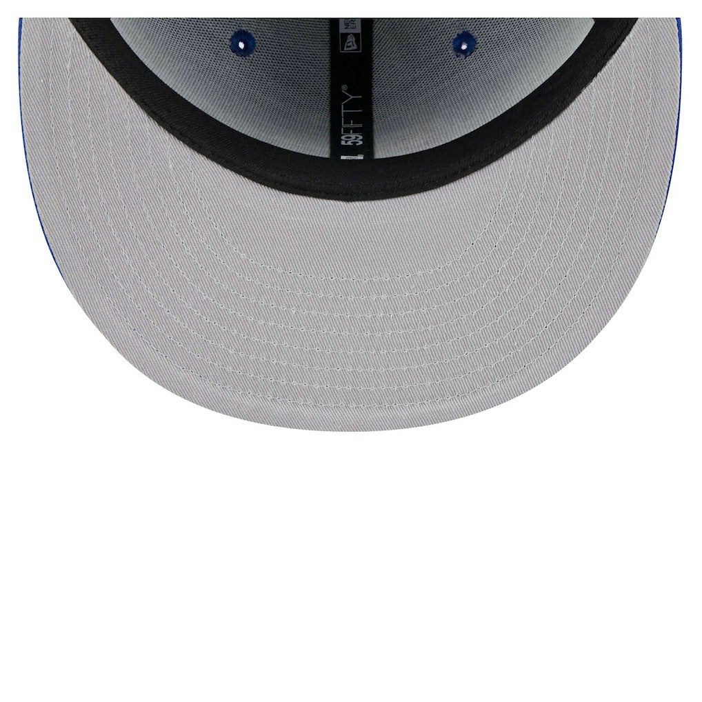 Philadelphia 76ers Piped & Flocked 59Fifty Fitted Hat Royal - New Era