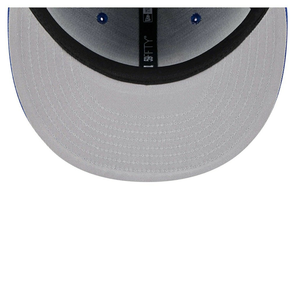 Philadelphia 76ers Piped & Flocked 59Fifty Fitted Hat Royal - New Era