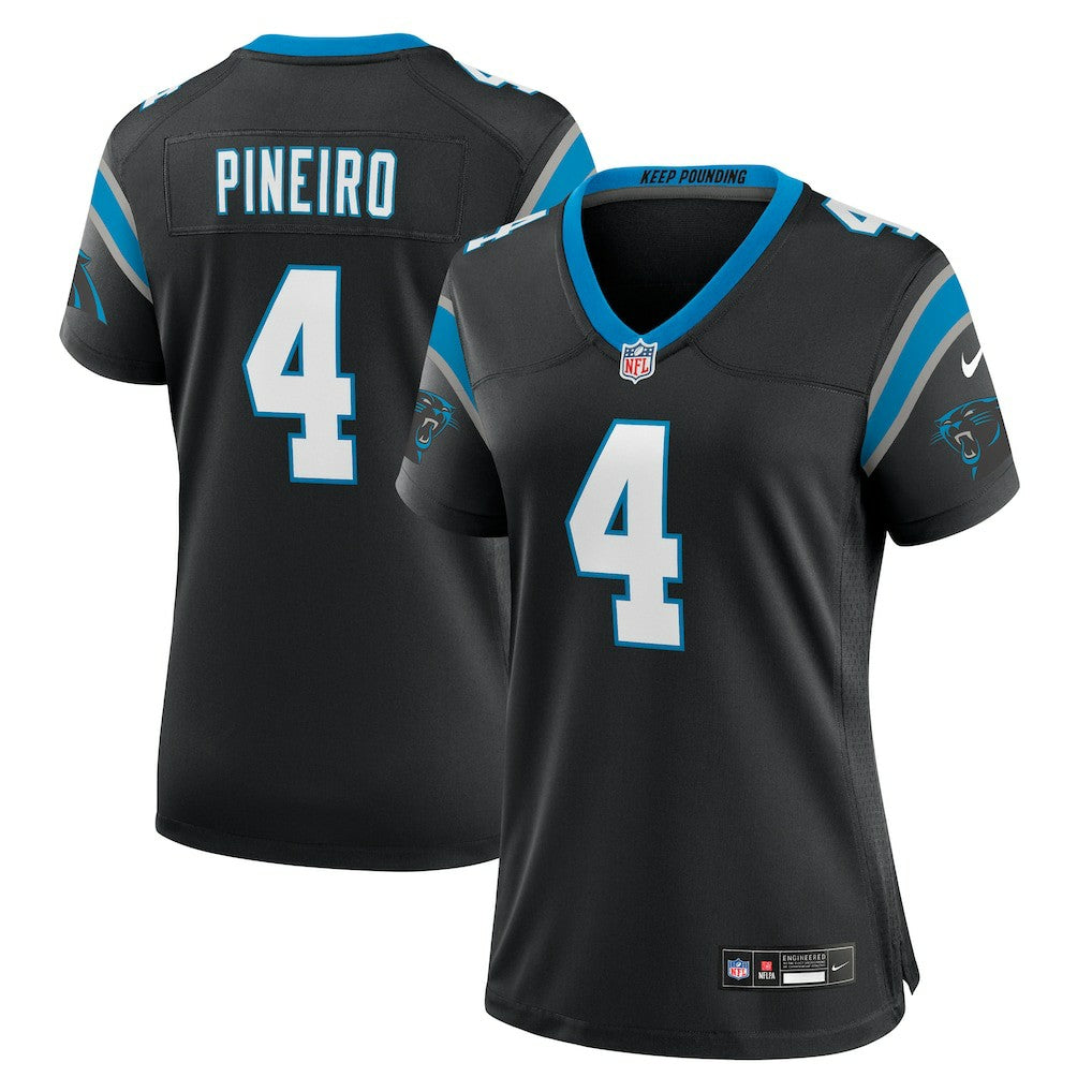 Eddy Pineiro Carolina Panthers Women's Team Game Jersey - Black Jerseys