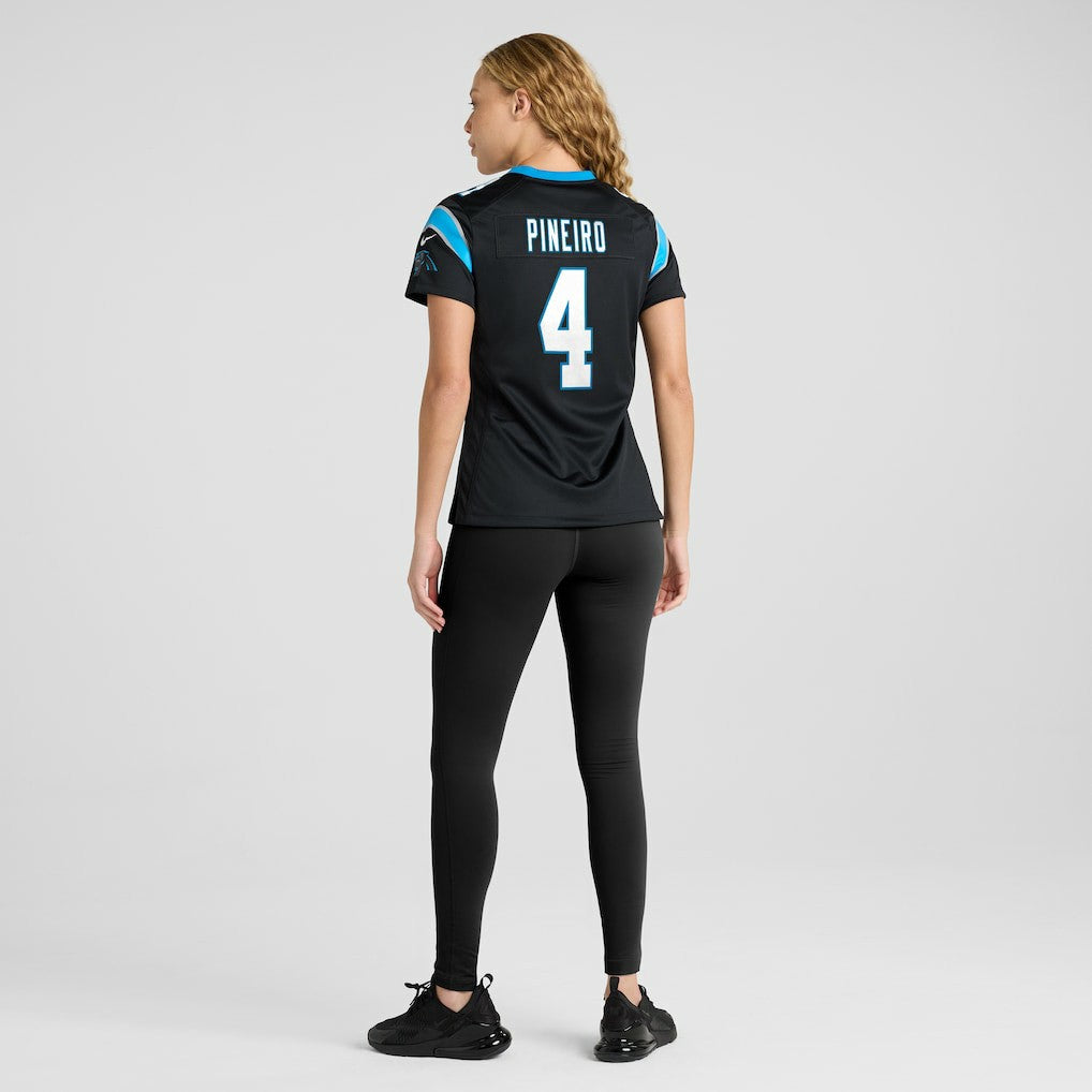 Eddy Pineiro Carolina Panthers Women's Team Game Jersey - Black Jerseys