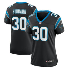 Chuba Hubbard Carolina Panthers Women's Team Game Jersey - Black Jerseys