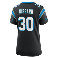 Chuba Hubbard Carolina Panthers Women's Team Game Jersey - Black Jerseys