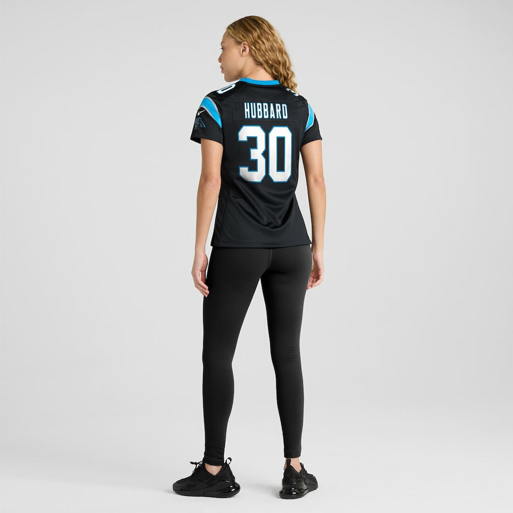Chuba Hubbard Carolina Panthers Women's Team Game Jersey - Black Jerseys