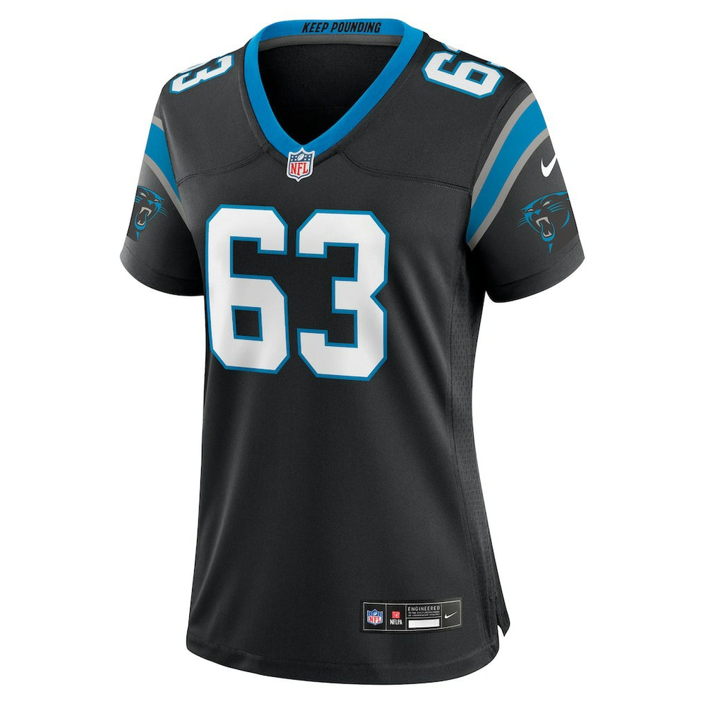 Austin Corbett Carolina Panthers Women's Team Game Jersey - Black Jerseys