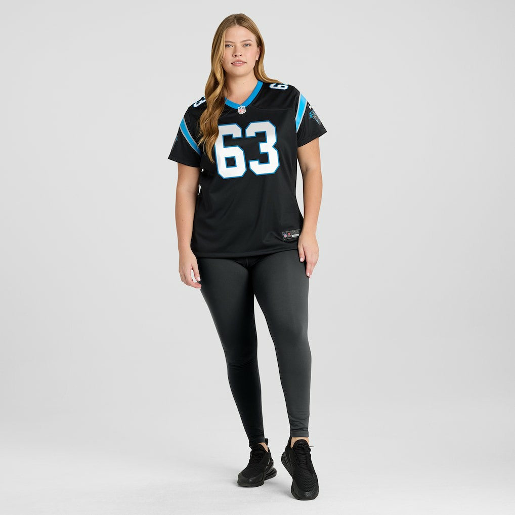 Austin Corbett Carolina Panthers Women's Team Game Jersey - Black Jerseys