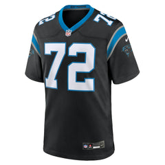 Taylor Moton Carolina Panthers Team Game Jersey - Black Jerseys