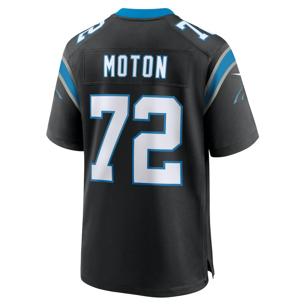 Taylor Moton Carolina Panthers Team Game Jersey - Black Jerseys