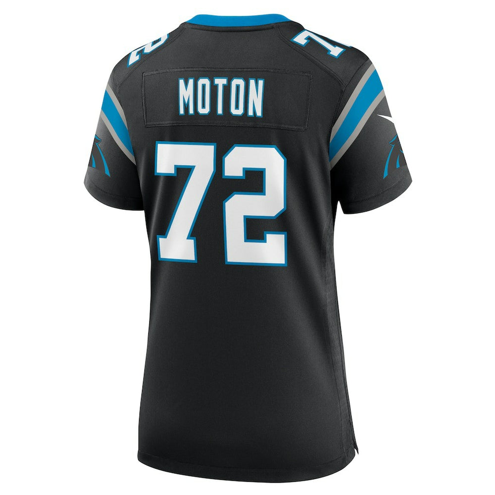 Taylor Moton Carolina Panthers Women's Team Game Jersey - Black Jerseys