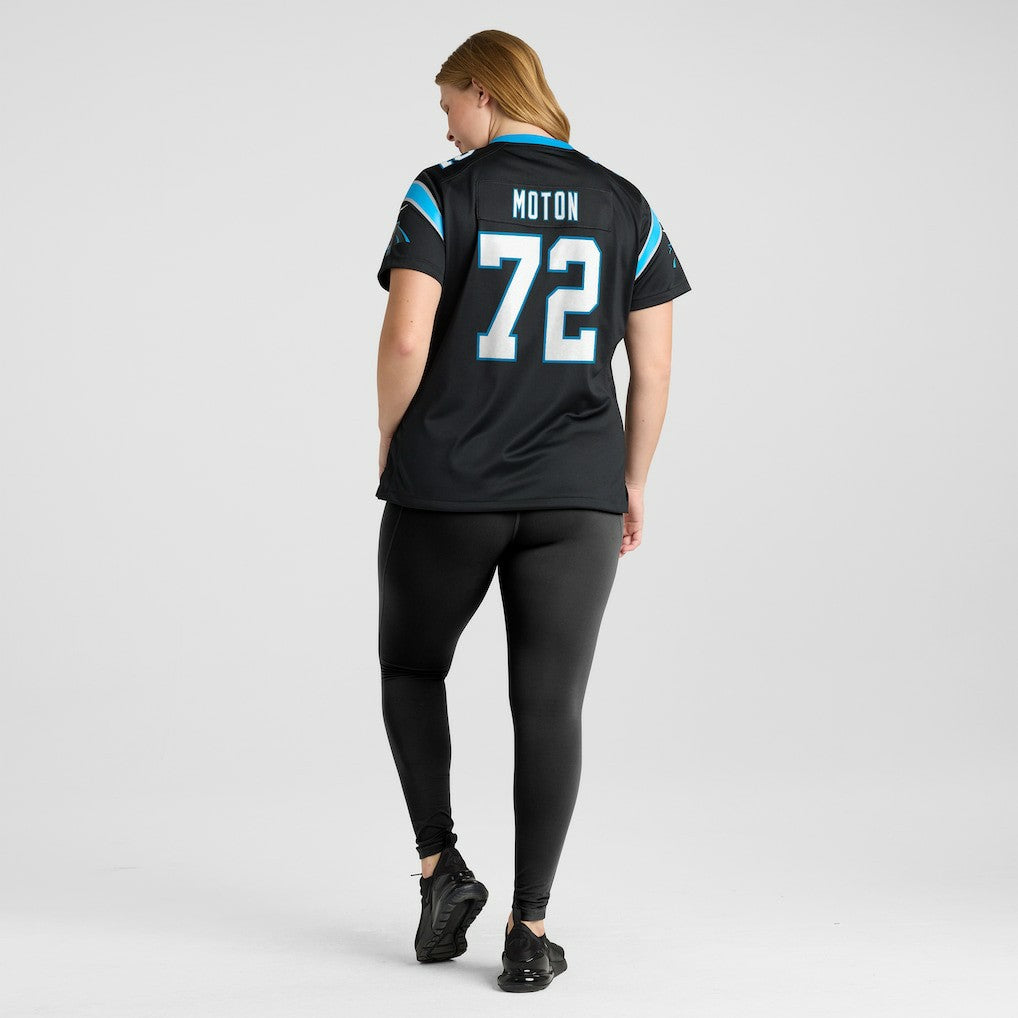 Taylor Moton Carolina Panthers Women's Team Game Jersey - Black Jerseys