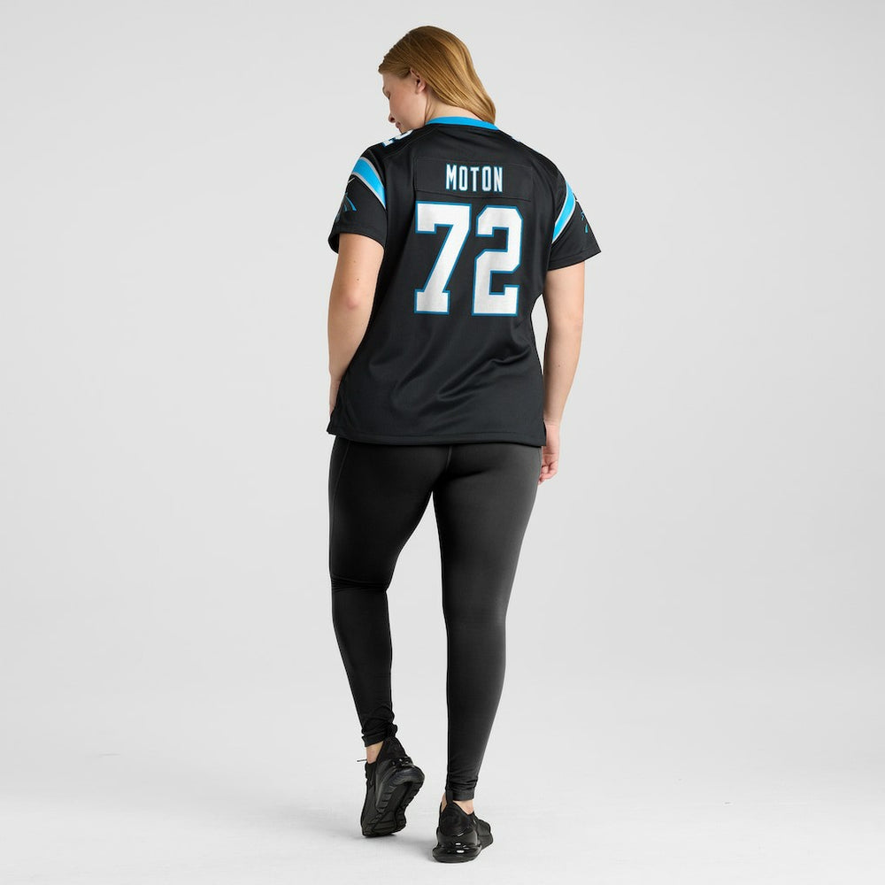 Taylor Moton Carolina Panthers Women's Team Game Jersey - Black Jerseys
