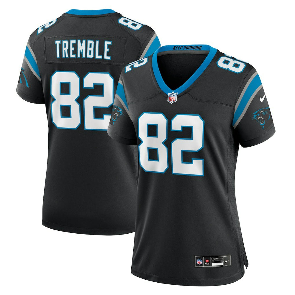 Tommy Tremble Carolina Panthers Women's Team Game Jersey - Black Jerseys
