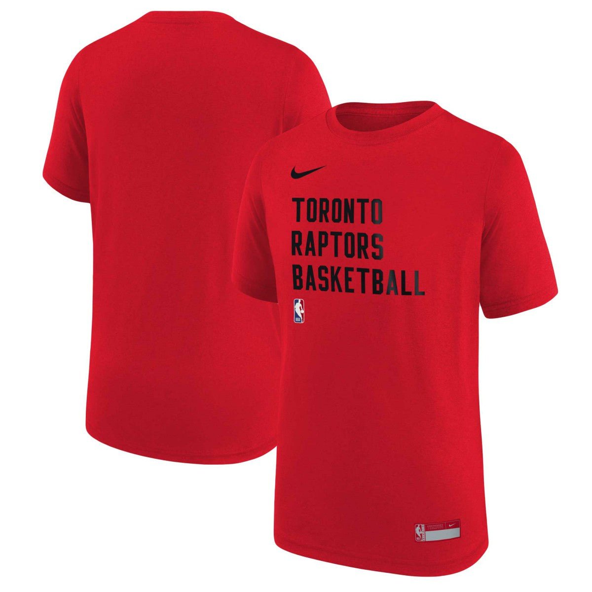 Toronto Raptors Youth Essential Practice T-Shirt Red - Nike