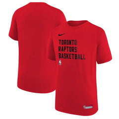 Toronto Raptors Youth Essential Practice T-Shirt Red - Nike