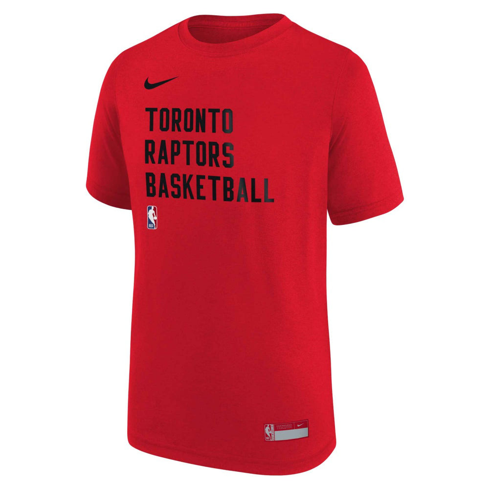Toronto Raptors Youth Essential Practice T-Shirt Red - Nike