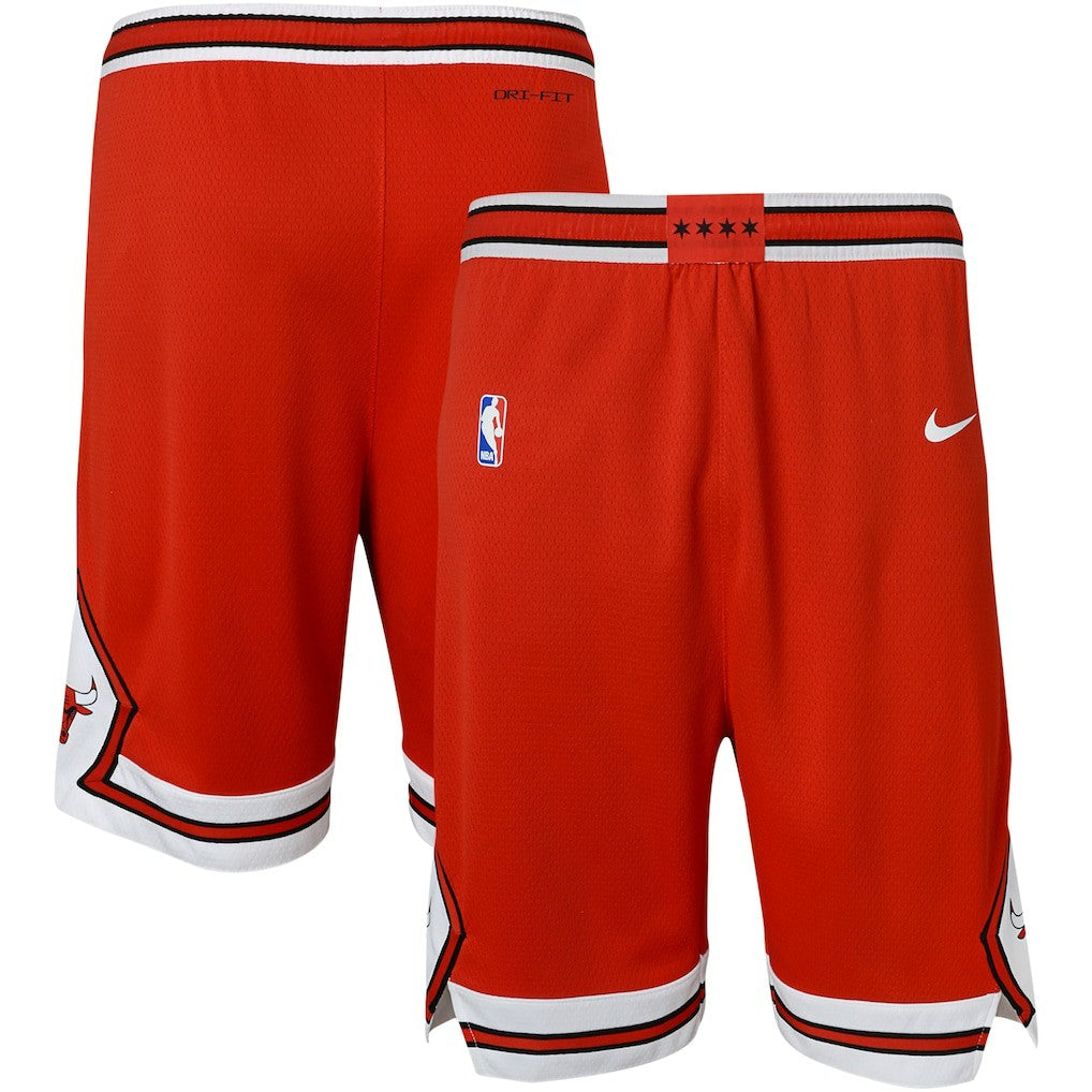 Chicago Bulls Youth Icon Edition Mesh Performance Swingman Shorts Red - Nike
