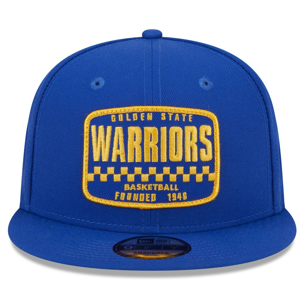 Golden State Warriors Rally Drive Finish Line Patch 9FIFTY Snapback Hat Royal - New Era
