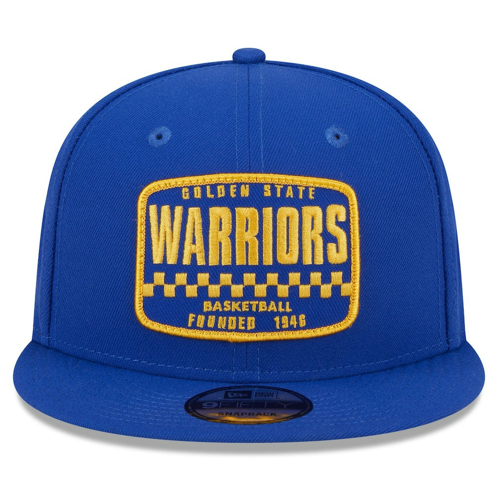Golden State Warriors Rally Drive Finish Line Patch 9FIFTY Snapback Hat Royal - New Era