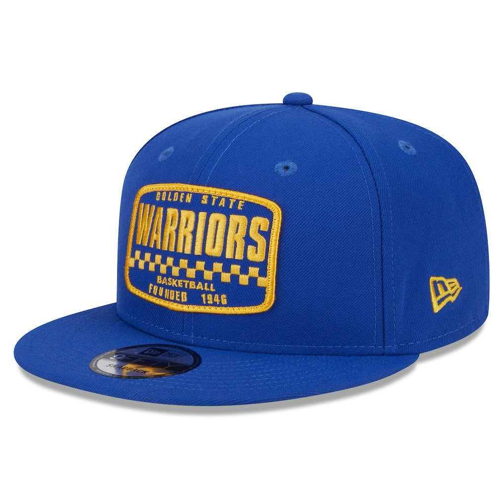 Golden State Warriors Rally Drive Finish Line Patch 9FIFTY Snapback Hat Royal - New Era