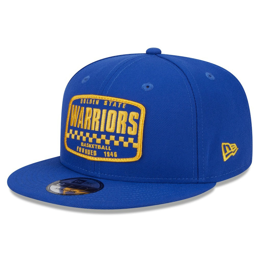Golden State Warriors Rally Drive Finish Line Patch 9FIFTY Snapback Hat Royal - New Era