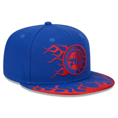 Philadelphia 76ers Rally Drive Flames 9FIFTY Snapback Hat Royal - New Era