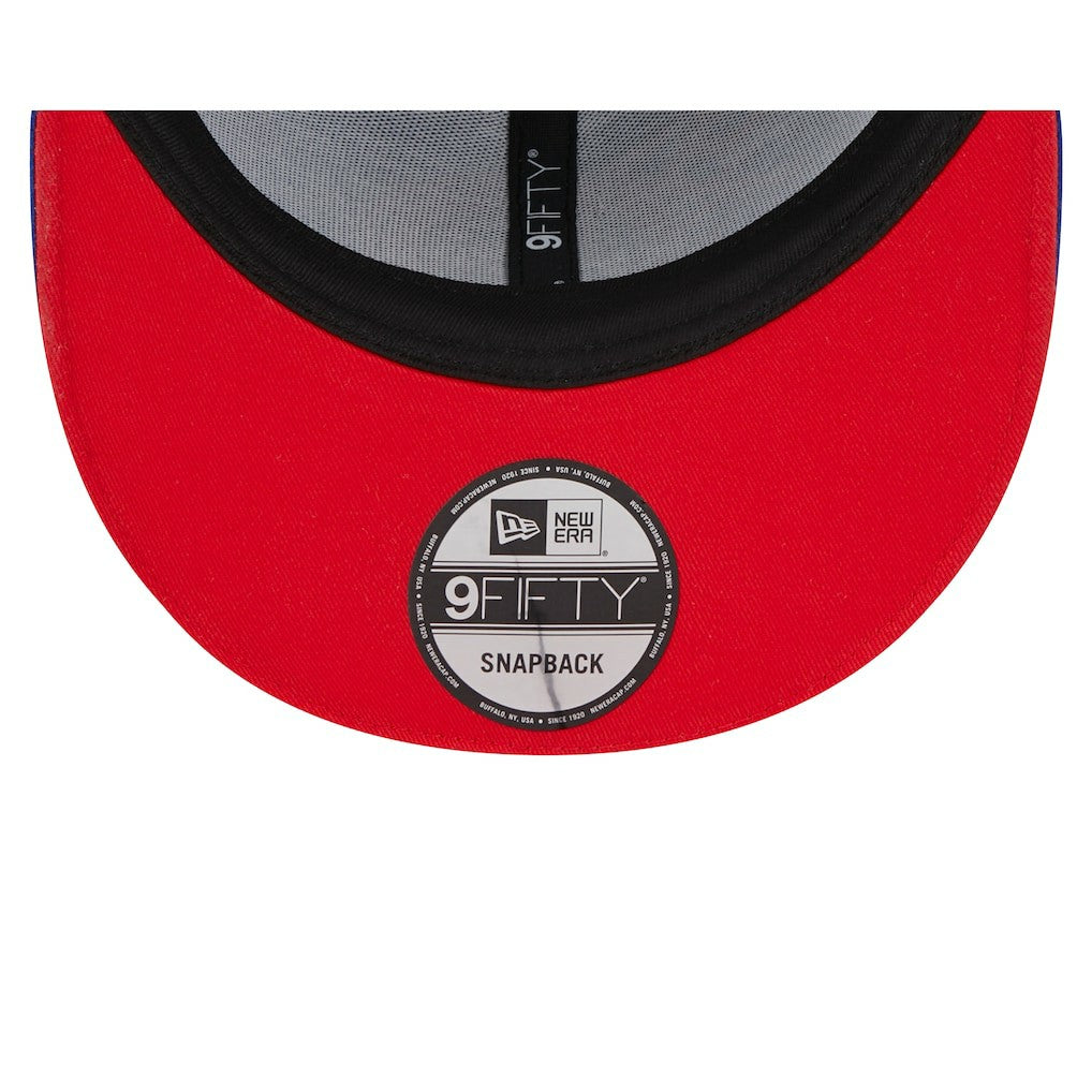 Philadelphia 76ers Rally Drive Flames 9FIFTY Snapback Hat Royal - New Era