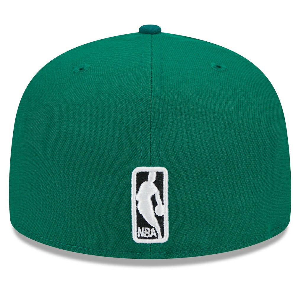 Boston Celtics Rally Drive Checkerboard 59FIFTY Crown Fitted Hat Kelly Green - New Era
